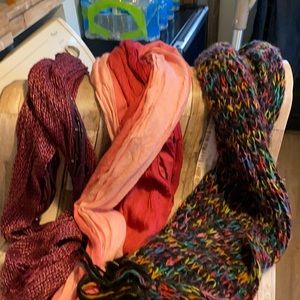 Long scarves pretty design fun to wear with a long coat or short